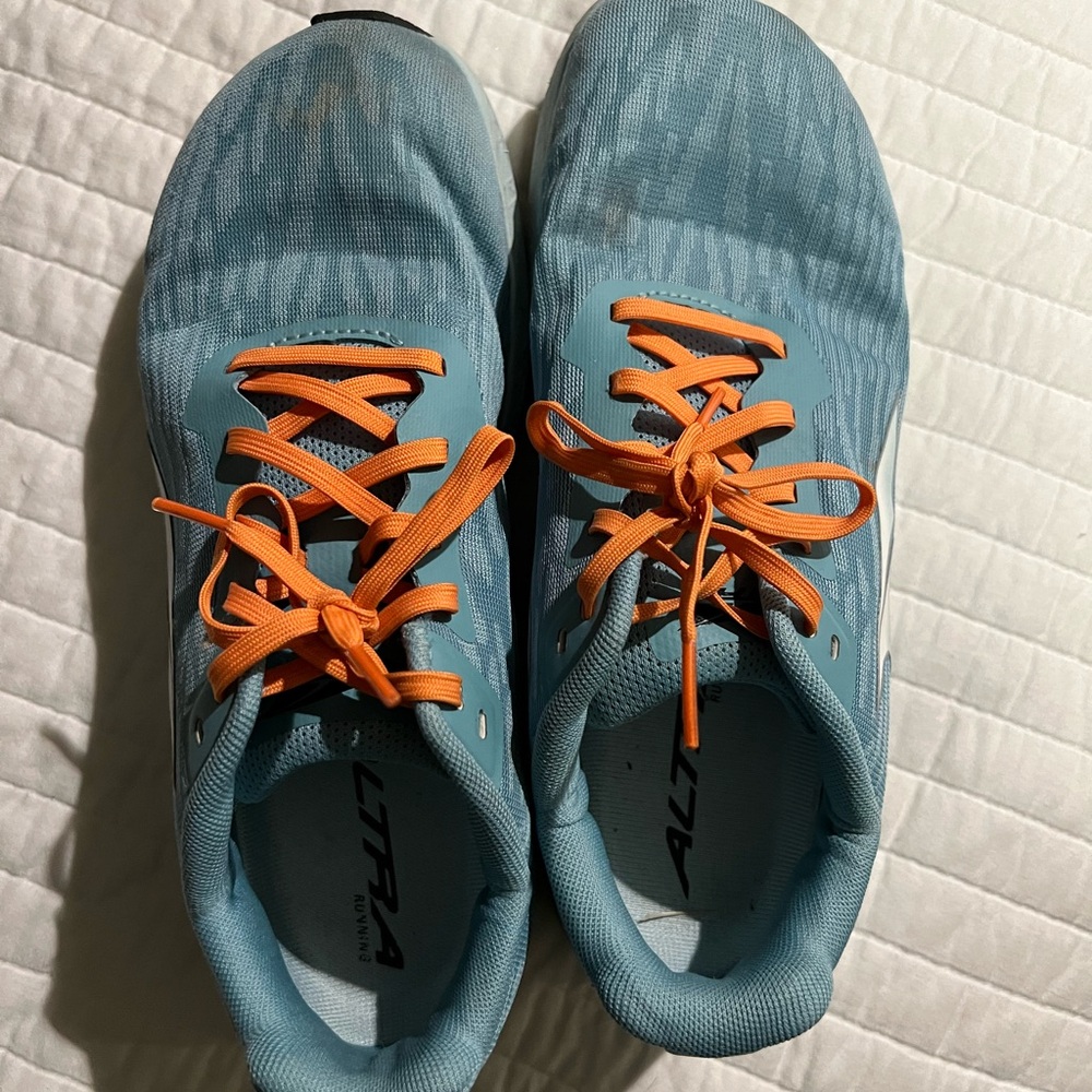 Altra Rivera Blue and Orange Running Shoes